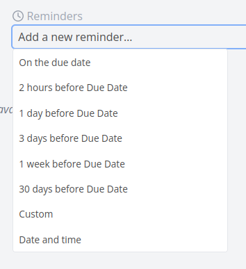 Relative Reminders